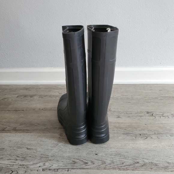 Men's Black Steel Toe Work/Rain Boot - US 7 - Picture 2 of 7